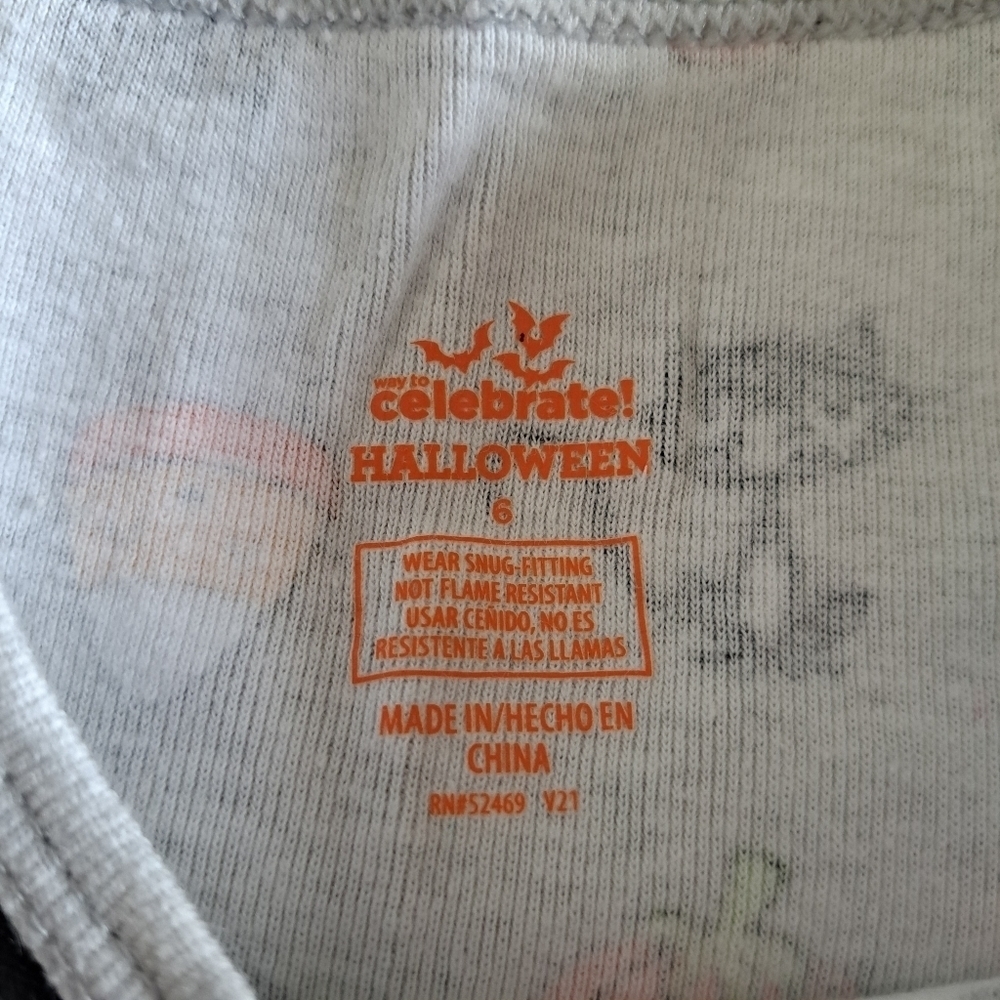 Celebrate Halloween boys size 6 2 piece pajama set - Picture 3 of 8